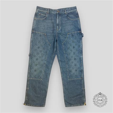 Louis Vuitton LV monogram Carpenter workwear denim pants 